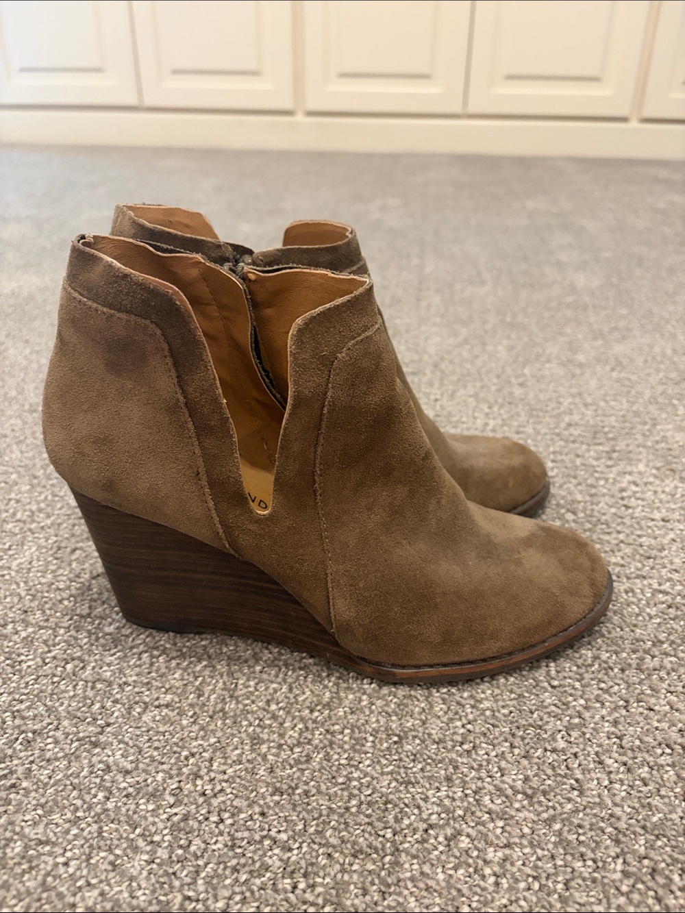 Lucky Brand Wedge Suede Boots